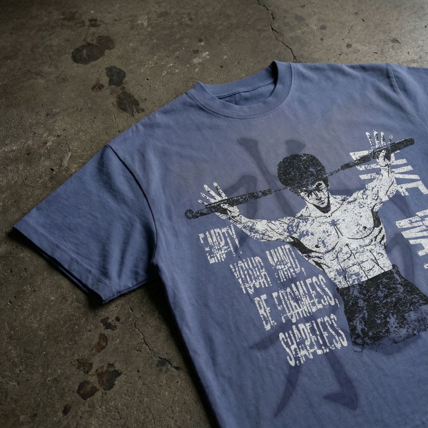 BRUCE LEE TEE (ASHY BLUE)