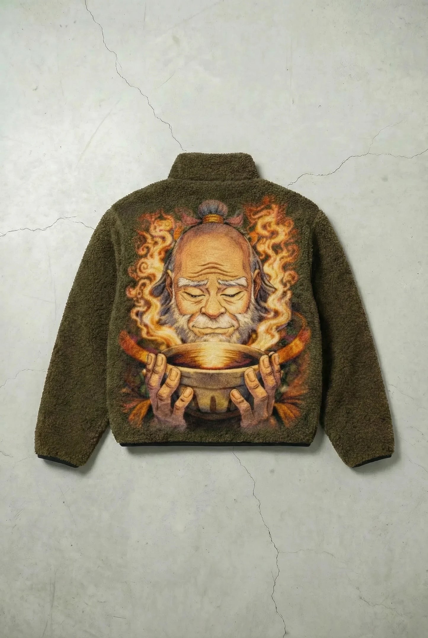 UNCLE IROH SHERPA FLEECE (OLIVE)