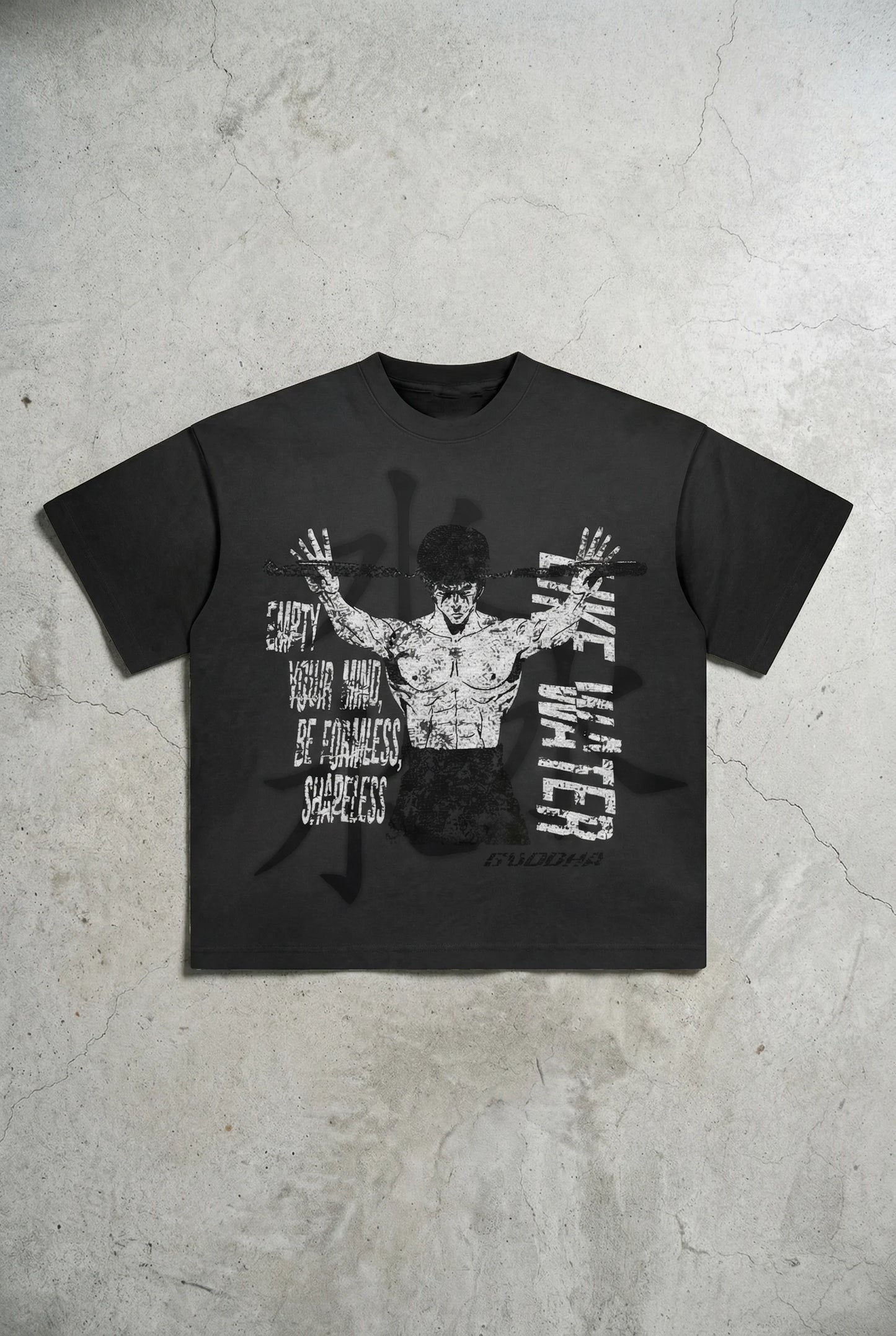 BRUCE LEE TEE (ASHY BLACK)