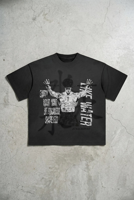 BRUCE LEE TEE (ASHY BLACK)